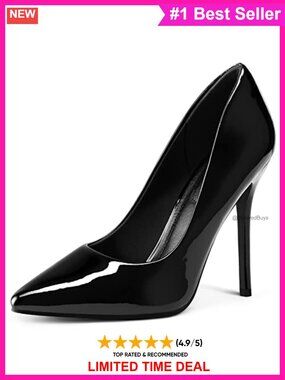 Women's 4 Inch Stiletto Heel Pointed Toe Pumps Dress Shoes